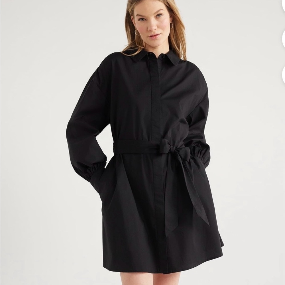 Chic Black Long Sleeve Dress